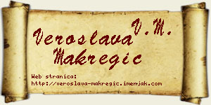 Veroslava Makregić vizit kartica